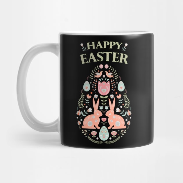 Happy Easter Floral Motifs by Cool Abstract Design